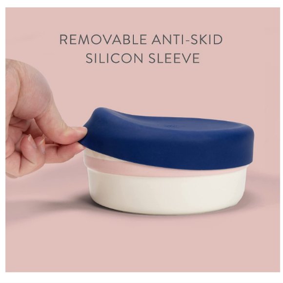 Jonathan Adler Now House Blue Miami Duo Bowl pet dog size Medium nwt - Picture 4 of 11